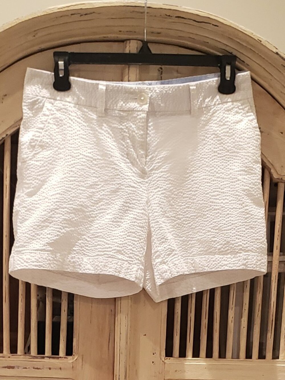 Southern Tide White Seersucker Short
